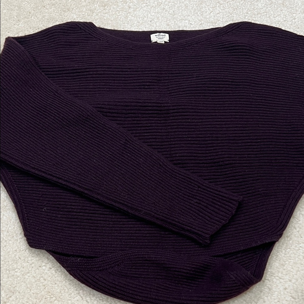 Wilfred Deep Purple Crew Neck Sweater